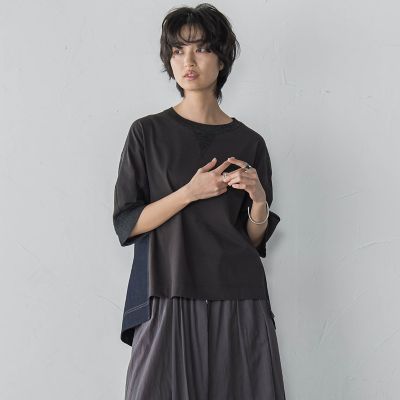デニムドッキングプルオーバー≪洗濯機で洗える≫