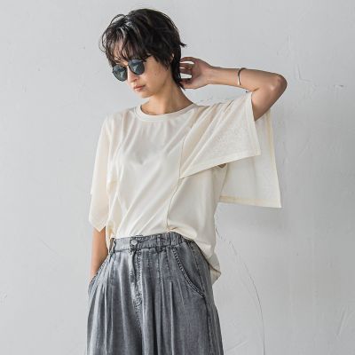 ラメスカーフスリーブプルオーバー≪手洗い可能≫ | MAYSON GREY