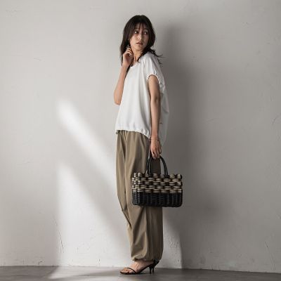 【ＷＥＢ限定】異素材切替えドロストギャザープルオーバー≪洗濯機で洗える≫