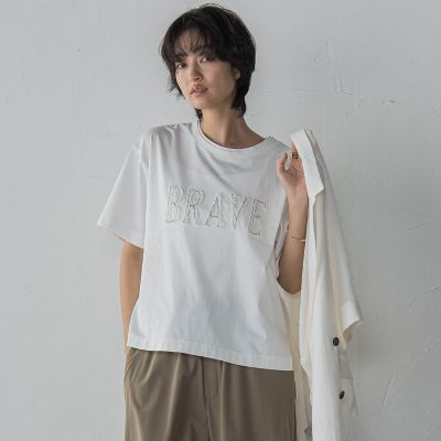 デニムロゴＴシャツ≪洗濯機で洗える≫