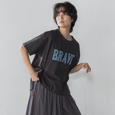 デニムロゴＴシャツ≪洗濯機で洗える≫