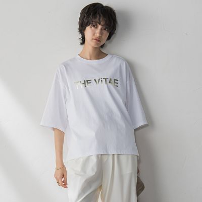 箔プリントロゴTシャツ≪手洗い可能≫ | MAYSON GREY（Women