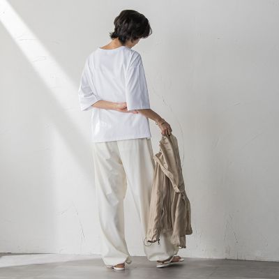 箔プリントロゴTシャツ≪手洗い可能≫ | MAYSON GREY（Women