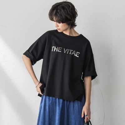 箔プリントロゴTシャツ≪手洗い可能≫ | MAYSON GREY（Women