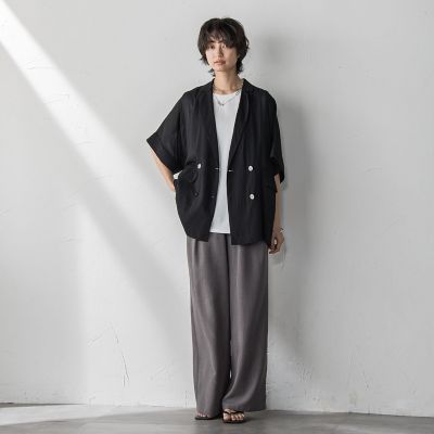MAYSON GREY / メイソングレイ パネル切替えノースリーブプルオーバー≪手洗い可能≫ パネル切替えノースリーブプルオーバー≪手洗い可能≫ | MAYSON