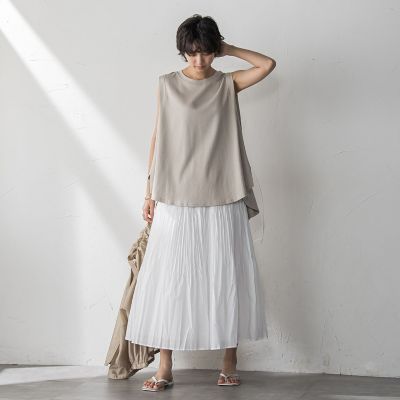 パネル切替えノースリーブプルオーバー≪手洗い可能≫ | MAYSON