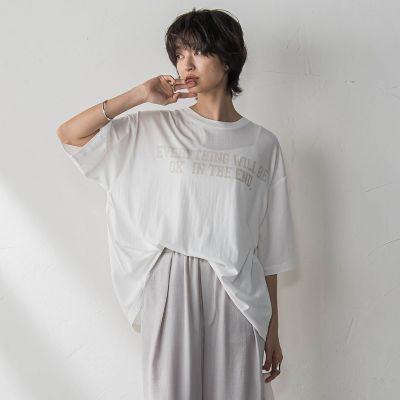 前後ドッキングロゴＴシャツ≪洗濯機で洗える≫
