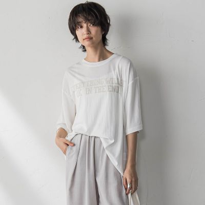 前後ドッキングロゴＴシャツ≪洗濯機で洗える≫