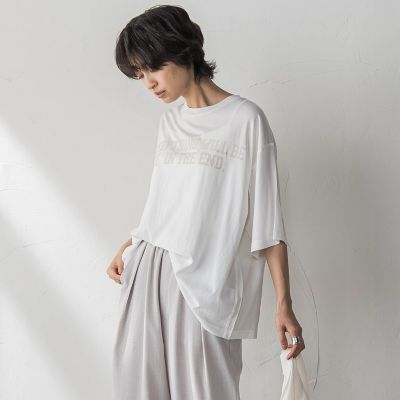 前後ドッキングロゴＴシャツ≪洗濯機で洗える≫