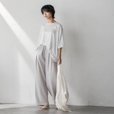 前後ドッキングロゴＴシャツ≪洗濯機で洗える≫
