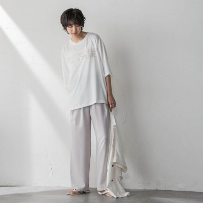 前後ドッキングロゴＴシャツ≪洗濯機で洗える≫