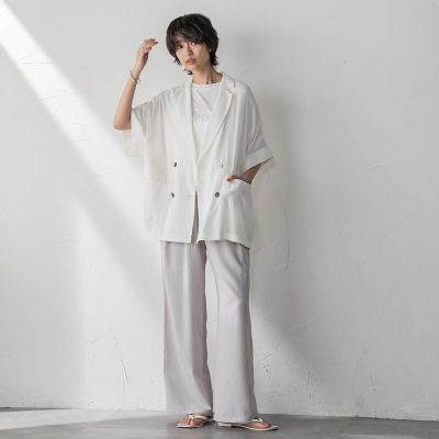 前後ドッキングロゴＴシャツ≪洗濯機で洗える≫