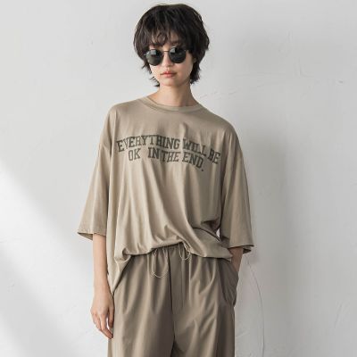 前後ドッキングロゴＴシャツ≪洗濯機で洗える≫