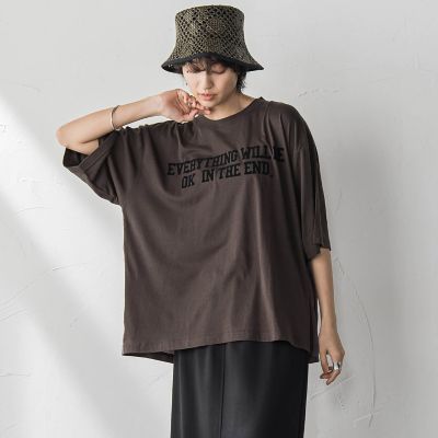 前後ドッキングロゴＴシャツ≪洗濯機で洗える≫