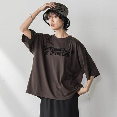前後ドッキングロゴＴシャツ≪洗濯機で洗える≫