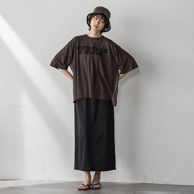 前後ドッキングロゴＴシャツ≪洗濯機で洗える≫