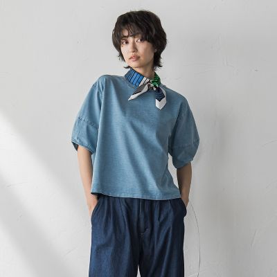 ＜MAYSON GREY（Women）＞デニム調コクーンスリーブプルオーバー≪洗濯機で洗える≫