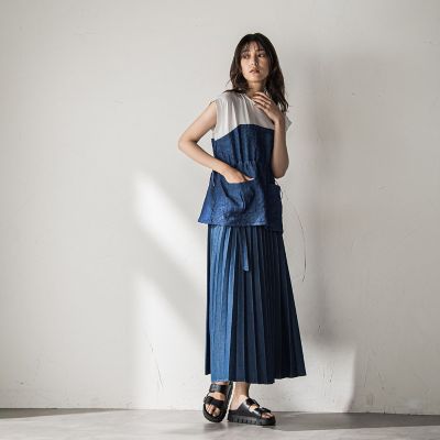 WEB限定】異素材ドッキングドロストプルオーバー≪洗濯機で