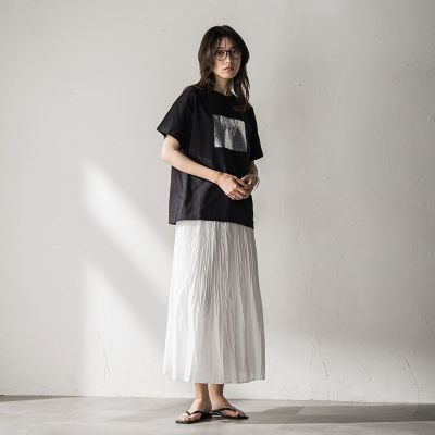 【ＷＥＢ限定】スクエア箔オーバーサイズＴシャツ≪手洗い可能≫