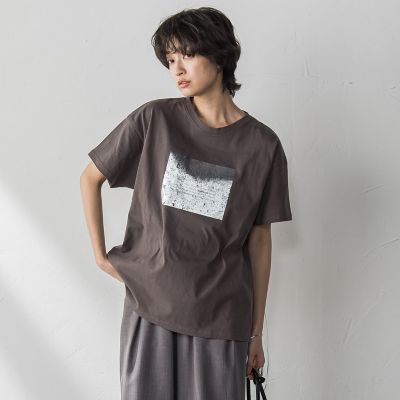 【ＷＥＢ限定】スクエア箔オーバーサイズＴシャツ≪手洗い可能≫