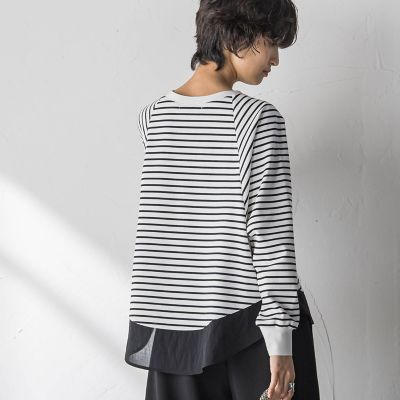 ＜MAYSON GREY（Women）＞ポンチローマラウンドヘムドッキングプルオーバー