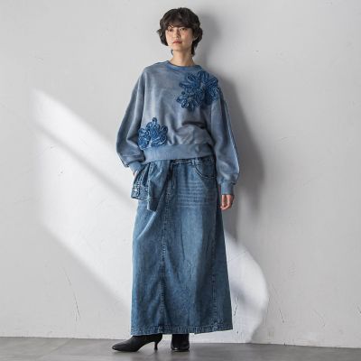 フラワーモチーフプルオーバー≪洗濯機で洗える≫ | MAYSON GREY