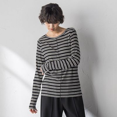 肌が喜ぶ”前後2WAYクルーネックロンT≪手洗い可能≫ | MAYSON