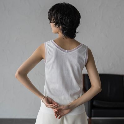 シアーネックリブタンクトップ | MAYSON GREY (Women)/メイソングレイ 