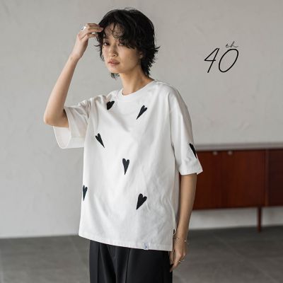 ＜MAYSON GREY（Women）＞【４０周年限定】ＬＯＶＥ刺繍ルーズＴシャツ