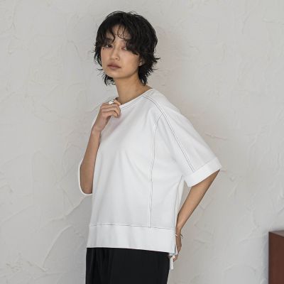 ＜MAYSON GREY（Women）＞トリケア配色ステッチプルオーバー