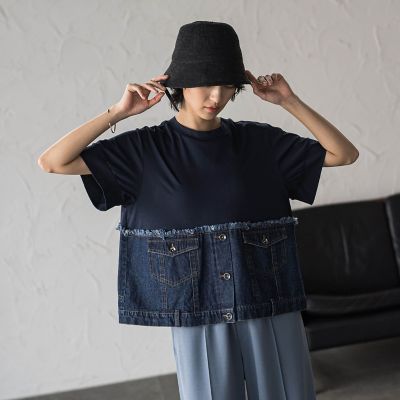 メイモンズ デニムドッキングTシャツ | MAYSON GREY (Women)/メイソングレイ