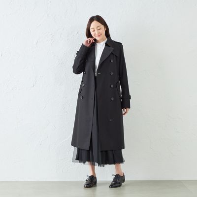 100年コート＞スタンダードモデル ダブルトレンチコート（ロング
