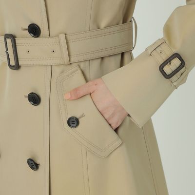100年コート＞スタンダードモデル ダブルトレンチコート（ロング