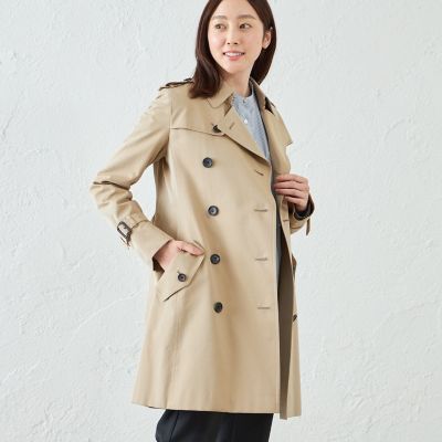 100年コート＞スタンダードモデル ダブルトレンチコート（ショート