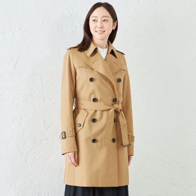 100年コート＞スタンダードモデル ダブルトレンチコート（ショート