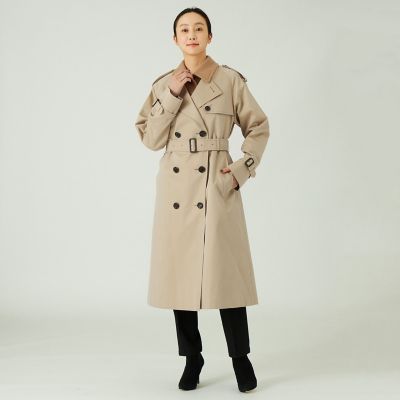 100年コート＞3WAY トレンチコート ／ Rain Wool ジレ