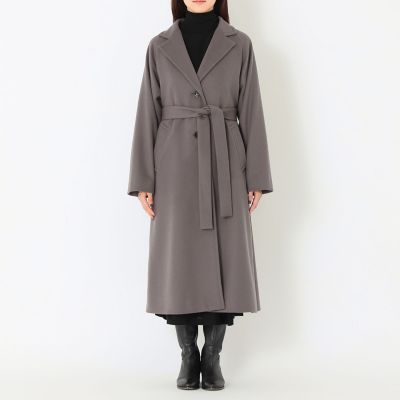 ウールビーバー ベルテッドロングコート | SANYOCOAT (Women)/サンヨー