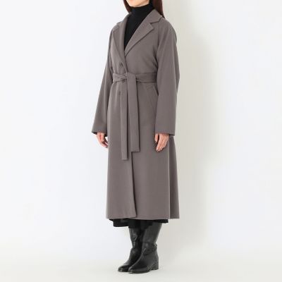ウールビーバー ベルテッドロングコート | SANYOCOAT (Women)/サンヨー