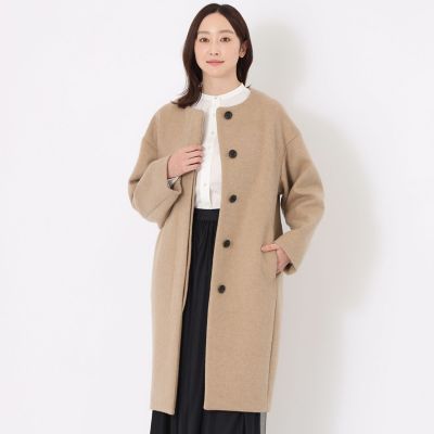 エアージーロンラム ノーカラーコート | SANYOCOAT (Women)/サンヨー