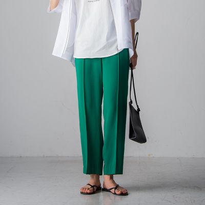 ＜MAYSON GREY（Women）＞センターラインストレートパンツ≪手洗い可能≫