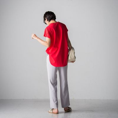 センターラインストレートパンツ≪手洗い可能≫