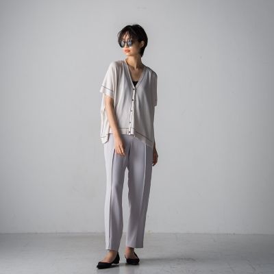センターラインストレートパンツ≪手洗い可能≫