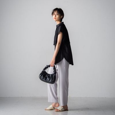 センターラインストレートパンツ≪手洗い可能≫