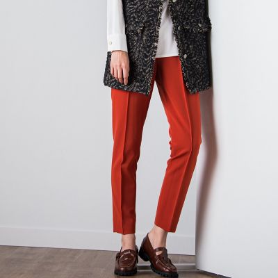＜MAYSON GREY（Women）＞【２０２２ＡＷ　叶えるパンツ】　ＳＯＰＨＩＡセンターシームテーパードパンツ≪洗濯機で洗える≫
