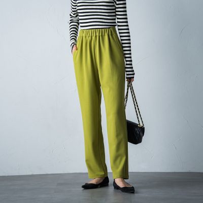ノンストレスウエストギャザーバレルパンツ≪洗濯機で洗える≫