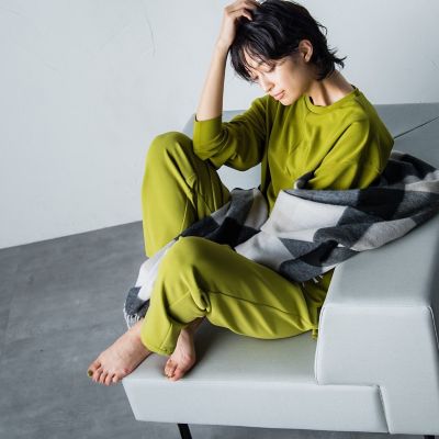 ノンストレスウエストギャザーバレルパンツ≪洗濯機で洗える≫