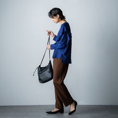 ノンストレスウエストギャザーバレルパンツ≪洗濯機で洗える≫