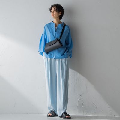 2023SS叶えるパンツ】とろみタックワイドパンツ≪洗濯機で