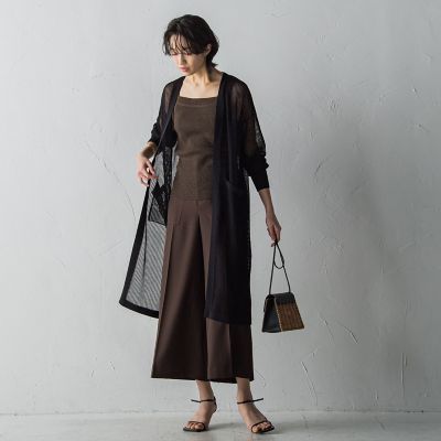 ベイカーワイドクロップトパンツ≪洗濯機で洗える≫