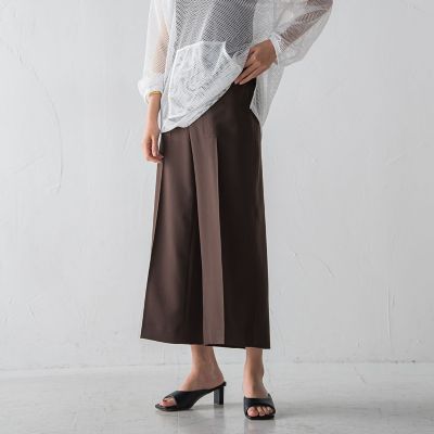 ベイカーワイドクロップトパンツ≪洗濯機で洗える≫